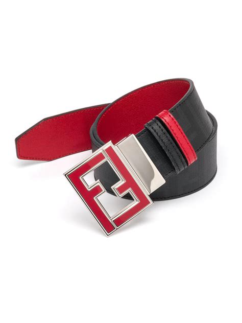 fendi zucca belt red|genuine fendi belt.